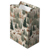 Besneeuwd Dorpsroom Medium Cadeauzakje (Achterkant Gekanteld)