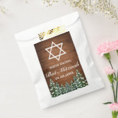 Besneeuwd Hout & Bos Landelijk Pijnboombar Bat Mit Bedankzakje (Gezegeld)