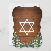 Besneeuwd Hout & Bos Landelijk Pijnboombar Bat Mit Kaart (Achterkant)