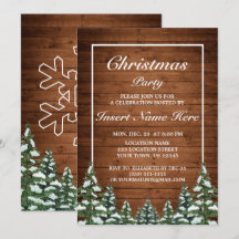 Besneeuwd Hout & Bos Landelijke dennen Kerstfeest