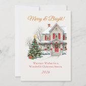 Besneeuwd kersttafereel (Voorkant)