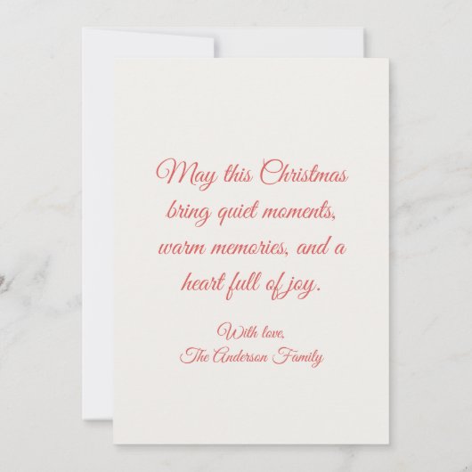 Besneeuwd kersttafereel (Achterkant)