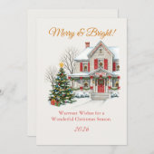 Besneeuwd kersttafereel (Voorkant / Achterkant)