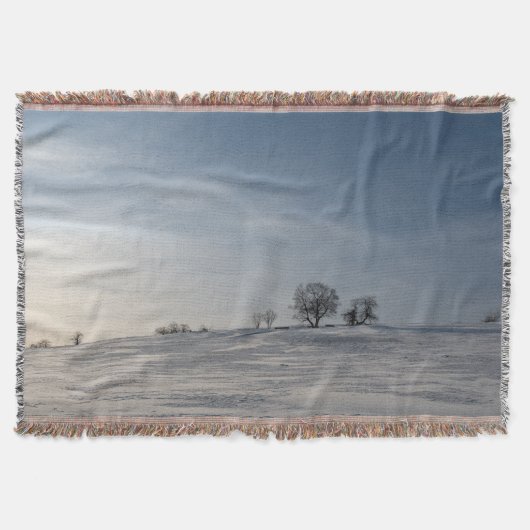 Besneeuwd landschap deken (Voorkant)