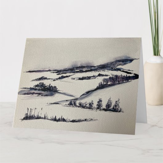 Besneeuwd Landschap    Kaart (Voorkant)