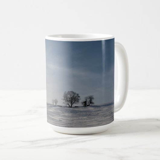 Besneeuwd landschap koffiemok (Voorkant rechts)