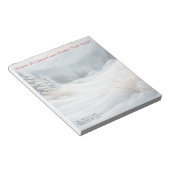 besneeuwd landschap notitieblok (Schuin)