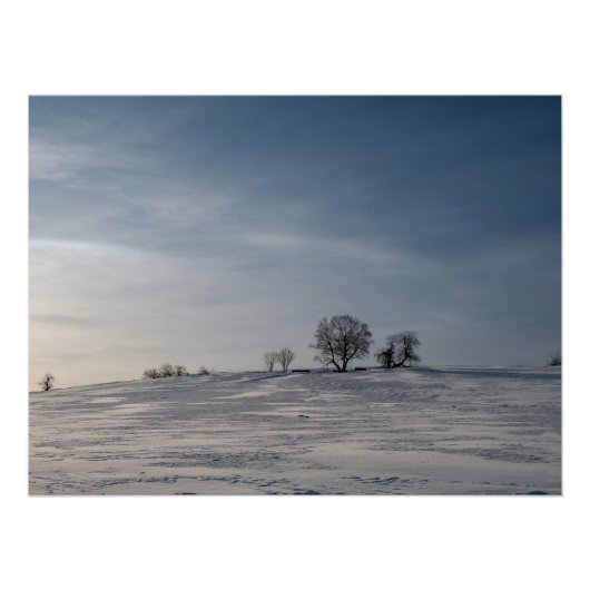 Besneeuwd landschap    perfect poster (Voorkant)