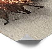  besneeuwd vakantiedorp poster (Hoek)