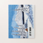 Besneeuwd Winter Legpuzzel (Verticaal)