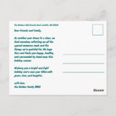 Besneeuwd winterdorp vakantie kerstmis CUSTOM Briefkaart (Achterkant)