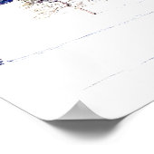 Besneeuwd winterlandschap poster (Hoek)