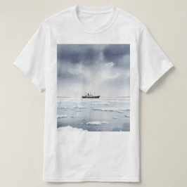 Besneeuwd winterlandschap t-shirt