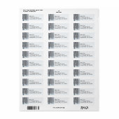Besneeuwd Witte Populierenbos Etiket (Full Sheet)