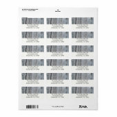 Besneeuwd Witte Populierenbos Etiket (Full Sheet)