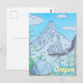 Besneeuwde Berg & Adelaar Briefkaart (Voorkant / Achterkant)