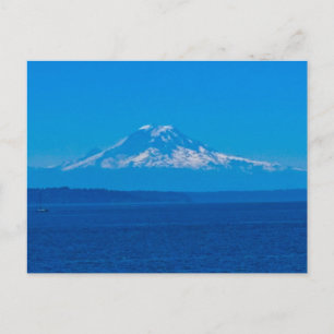 Besneeuwde Berg Boven Blauwe Wateren Briefkaart