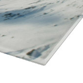 Besneeuwde Berg Eenhoring Winterzicht Snijplank (Hoek)