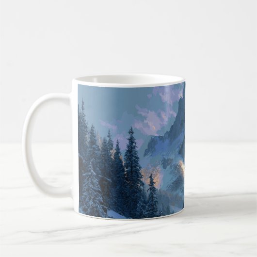 Besneeuwde Berg Koffiemok (Links)