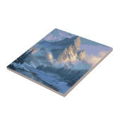 Besneeuwde Berg Tegeltje (Zijkant)