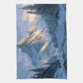 Besneeuwde Berg Theedoek (Verticaal)
