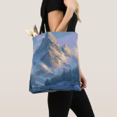 Besneeuwde Berg Tote Bag (Dichtbij)