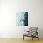 Besneeuwde berg wandkleed (In situ)