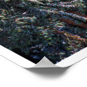 Besneeuwde bergbos muurkunst | Winter Sierra Poster (Hoek)