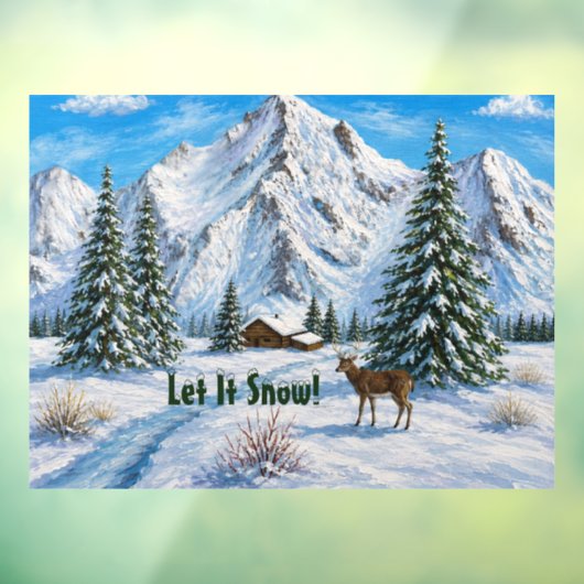 Besneeuwde Bergen Raamsticker (Vel 3)