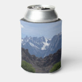 Besneeuwde bergen van Lone Pine     Blikjeskoeler (Blikje Achterkant)