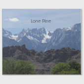 Besneeuwde bergen van Lone Pine    Cadeaupapier (Vlak)