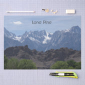 Besneeuwde bergen van Lone Pine   Tissuepapier (Craft)