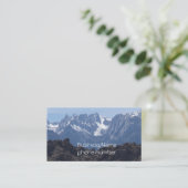 Besneeuwde bergen van Lone Pine      Visitekaartje (Staand voorkant)
