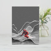 besneeuwde bergsport kaart (Staand voorkant)