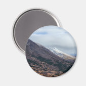Besneeuwde Bergvallei Natuur Scene Magneet (Voorkant / Achterkant)