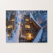 Besneeuwde Blokhut Legpuzzel (Horizontaal)