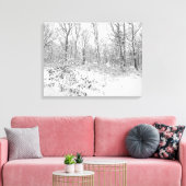 Besneeuwde bomen in de Poconos Canvas Afdruk (Insitu (Woonkamer))