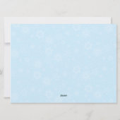 Besneeuwde bomen winters landschap kerstkaart (Achterkant)