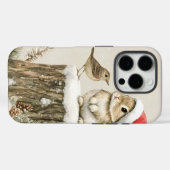 Besneeuwde bos winter bos kerst konijn vogel Case-Mate iPhone case (Achterkant (horizontaal))