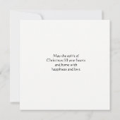 Besneeuwde dennen en kerstman Kerstmis plat karret (Achterkant)