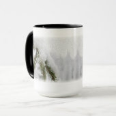 Besneeuwde dennen mok (Voorkant links)