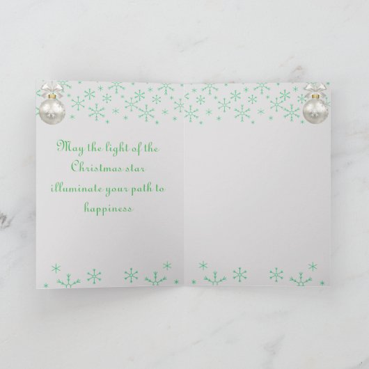 Besneeuwde Dennen & Vrede Kaart (Binnen)