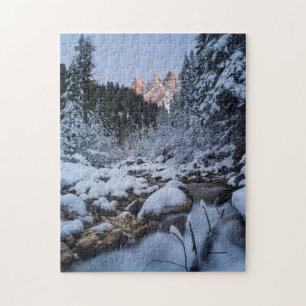 Besneeuwde Geisler Bergketen Legpuzzel