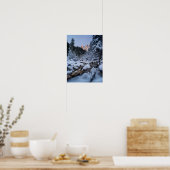 Besneeuwde Geisler Bergketen Poster (Keuken)