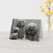 besneeuwde gezichten kaart (Gele Bloem)