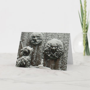 besneeuwde gezichten kaart