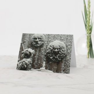 besneeuwde gezichten kaart