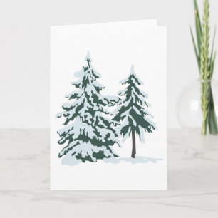 Besneeuwde groenblijvers kaart