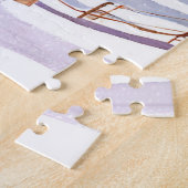 besneeuwde heuvel | Waterverf Winter Legpuzzel (Zijkant)