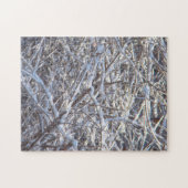 Besneeuwde Ijs Takken in de Winter Legpuzzel (Horizontaal)